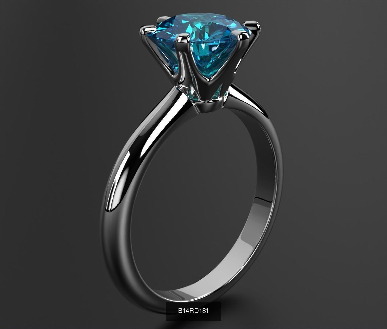 2024 B14 1-700 Engagement Rings 3D Model Collection-700 Files _225