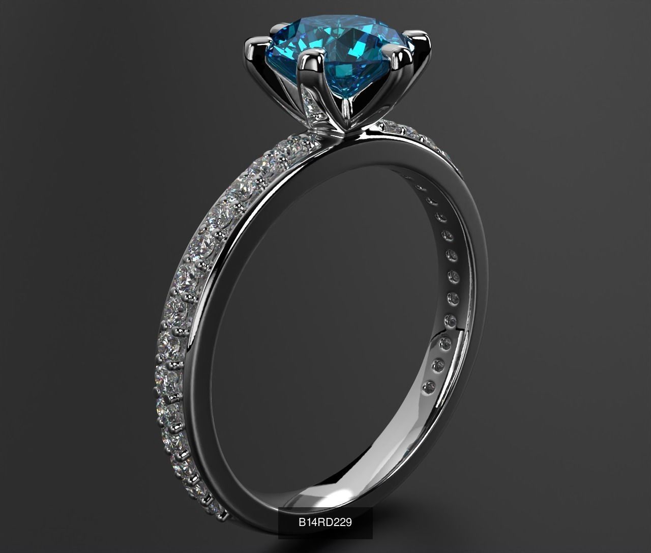 2024 B14 1-700 Engagement Rings 3D Model Collection-700 Files _177