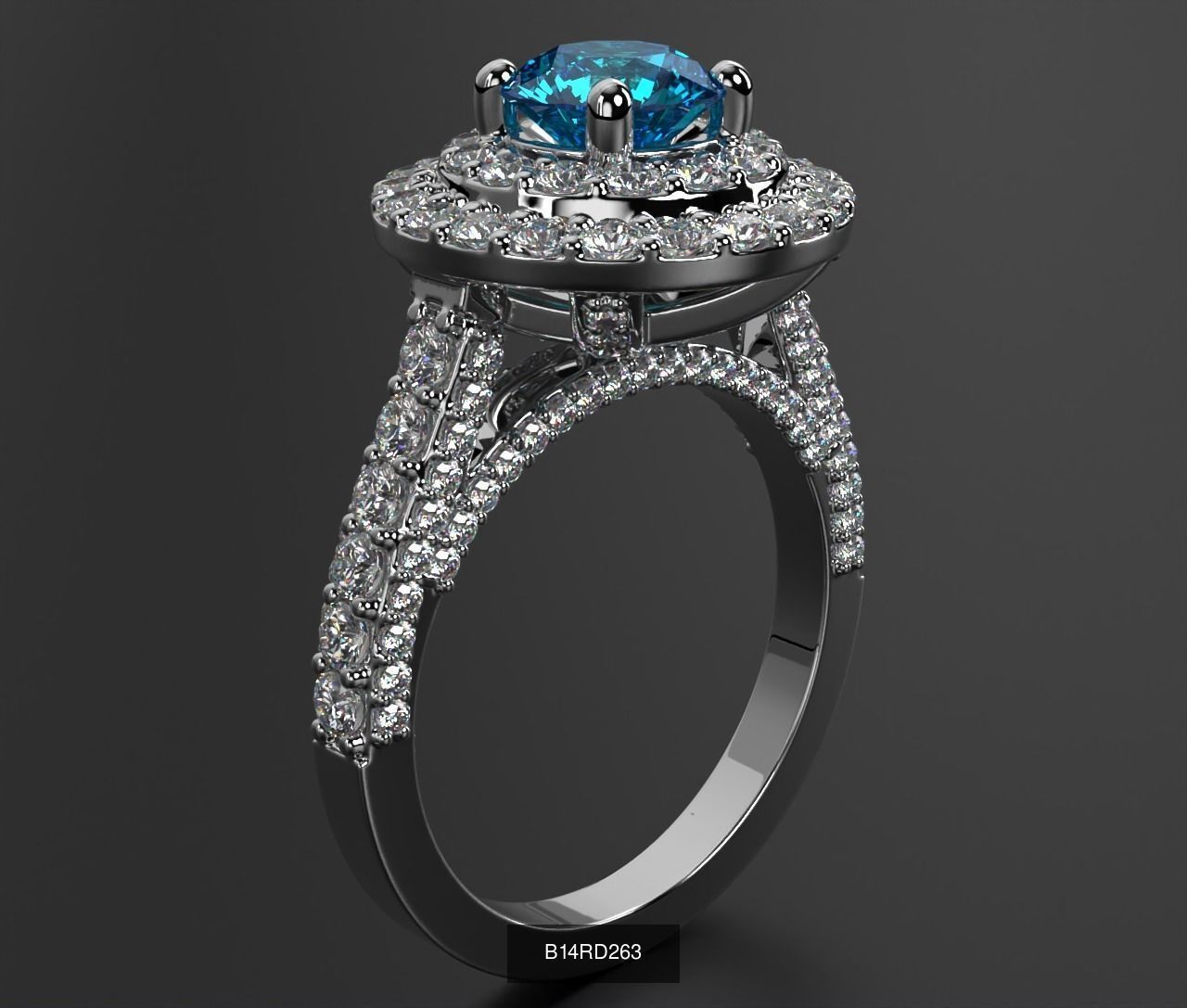 2024 B14 1-700 Engagement Rings 3D Model Collection-700 Files _143