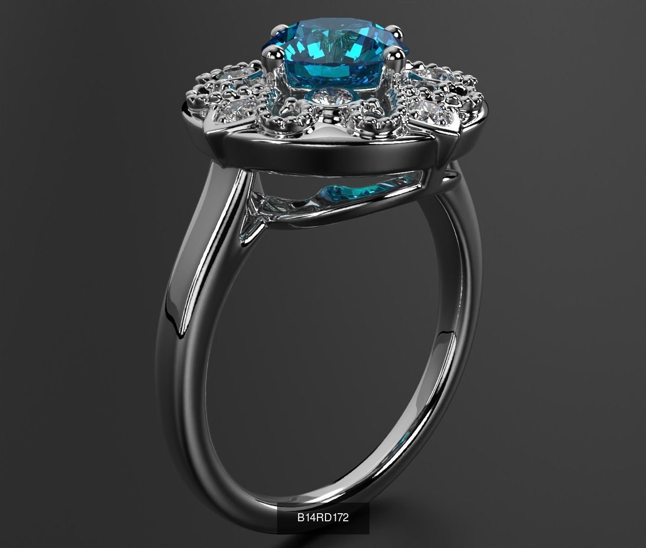 2024 B14 1-700 Engagement Rings 3D Model Collection-700 Files _234