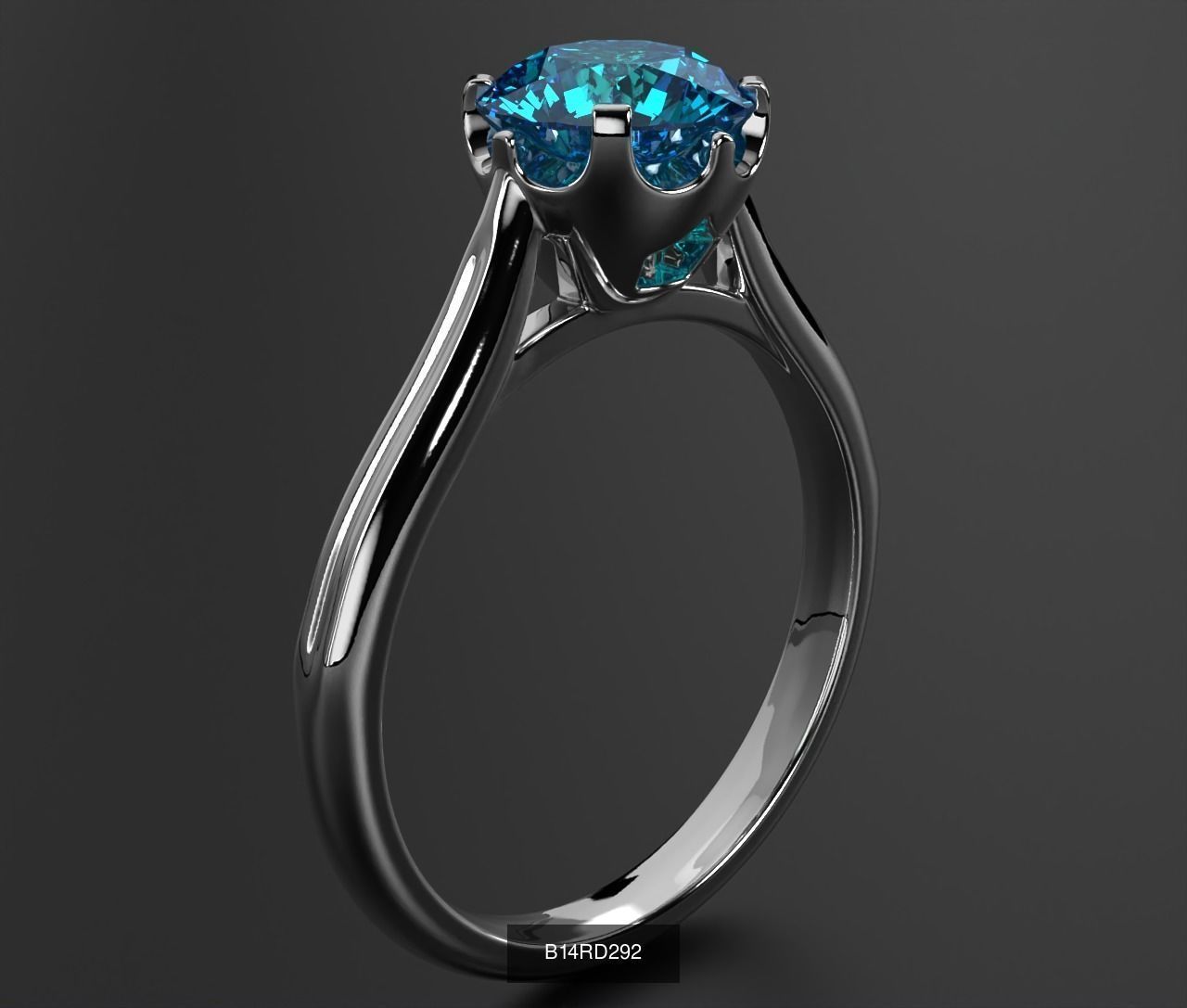 2024 B14 1-700 Engagement Rings 3D Model Collection-700 Files _105