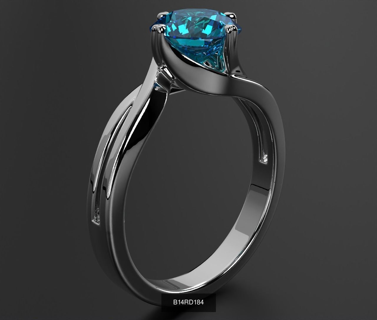 2024 B14 1-700 Engagement Rings 3D Model Collection-700 Files _222