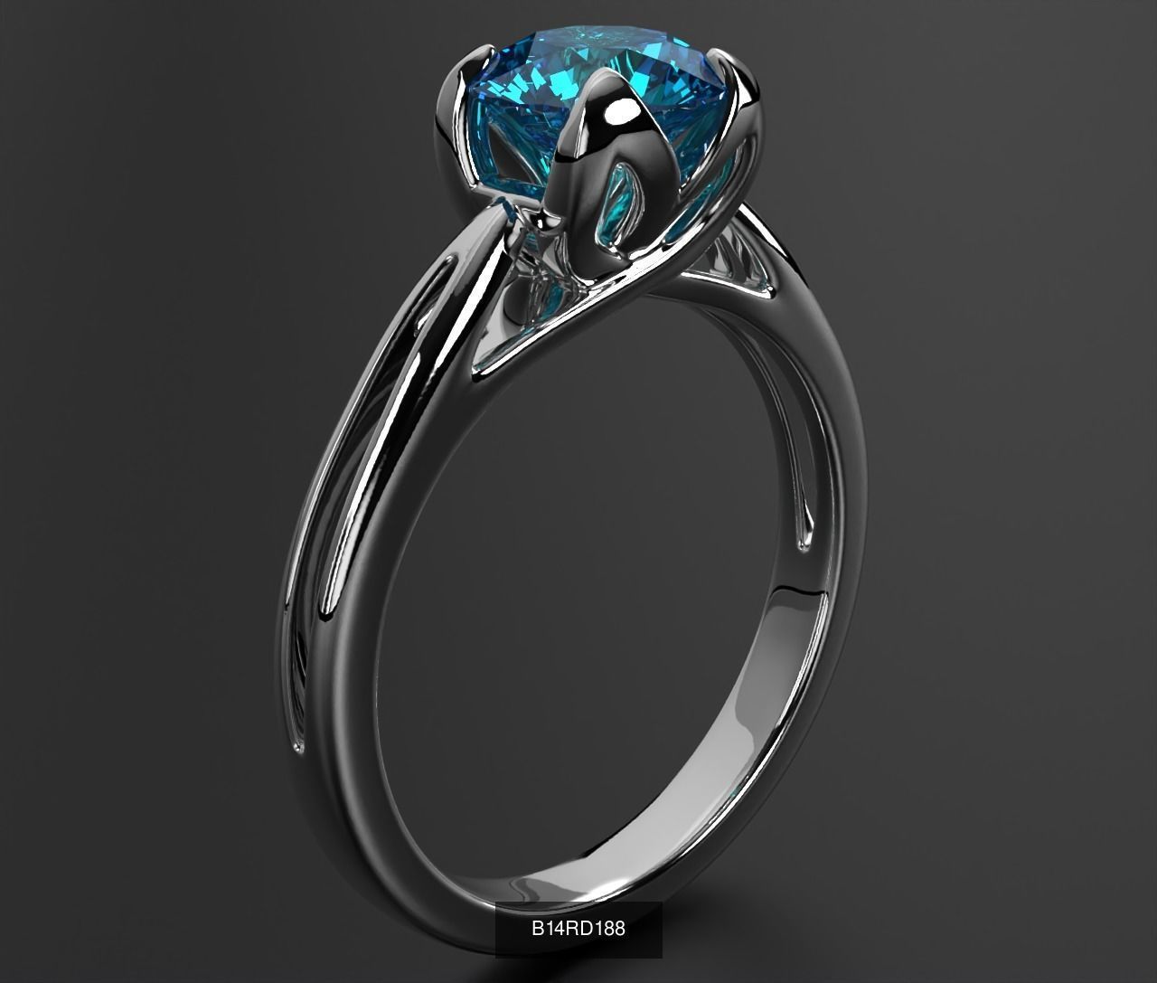 2024 B14 1-700 Engagement Rings 3D Model Collection-700 Files _218