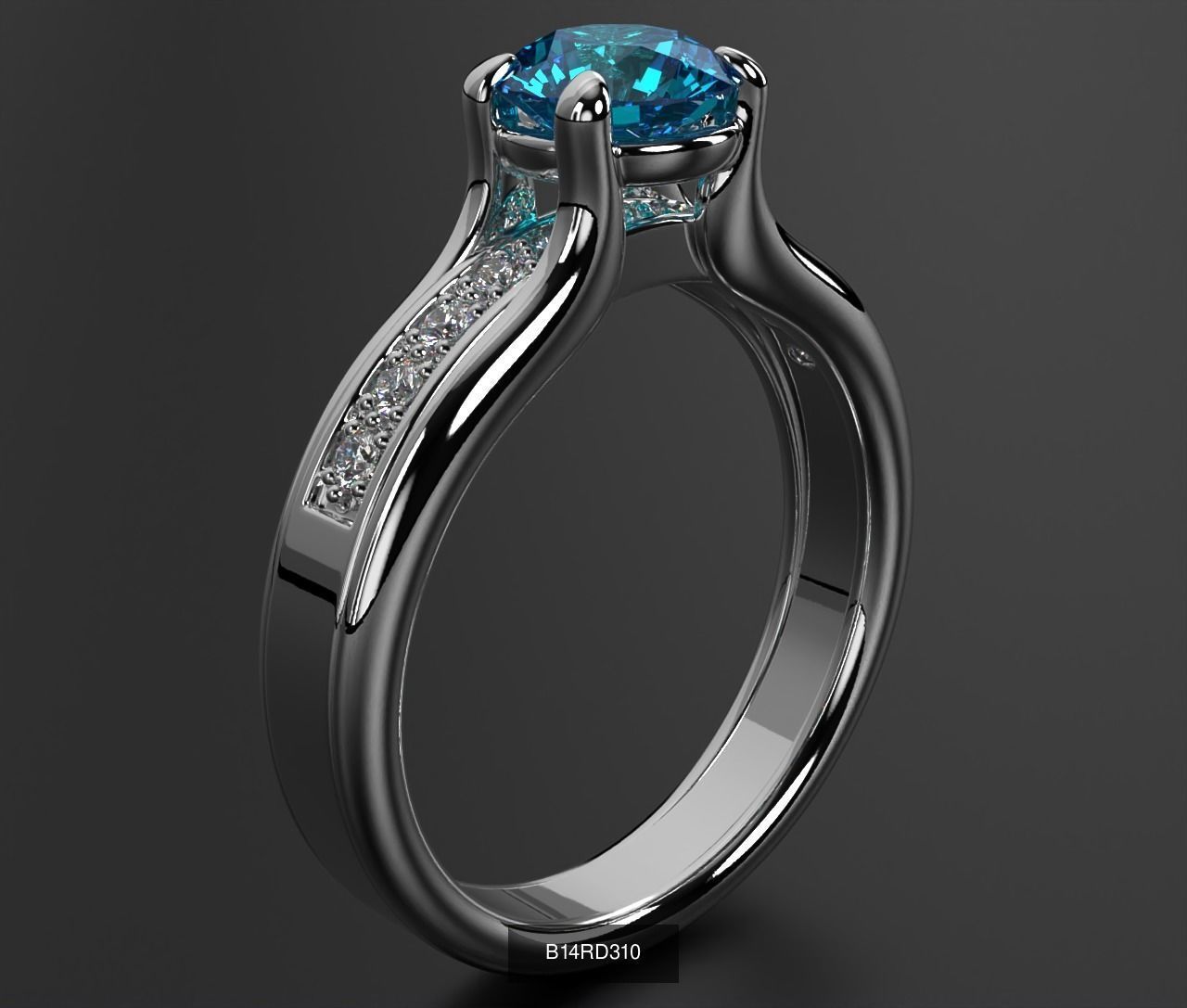 2024 B14 1-700 Engagement Rings 3D Model Collection-700 Files _51