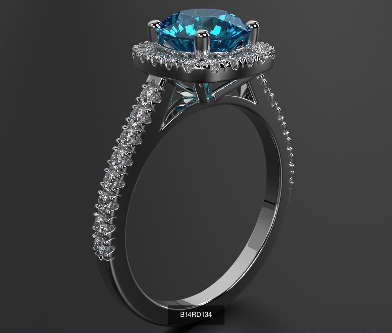 2024 B14 1-700 Engagement Rings 3D Model Collection-700 Files _272