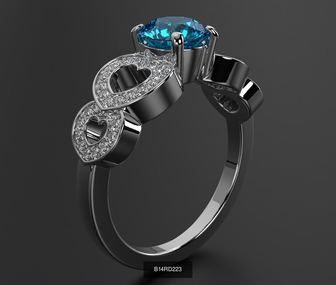 2024 B14 1-700 Engagement Rings 3D Model Collection-700 Files _183