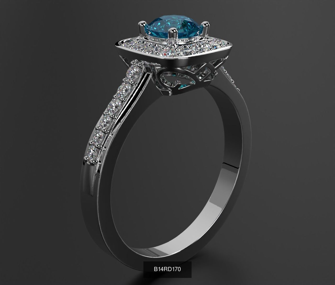 2024 B14 1-700 Engagement Rings 3D Model Collection-700 Files _236