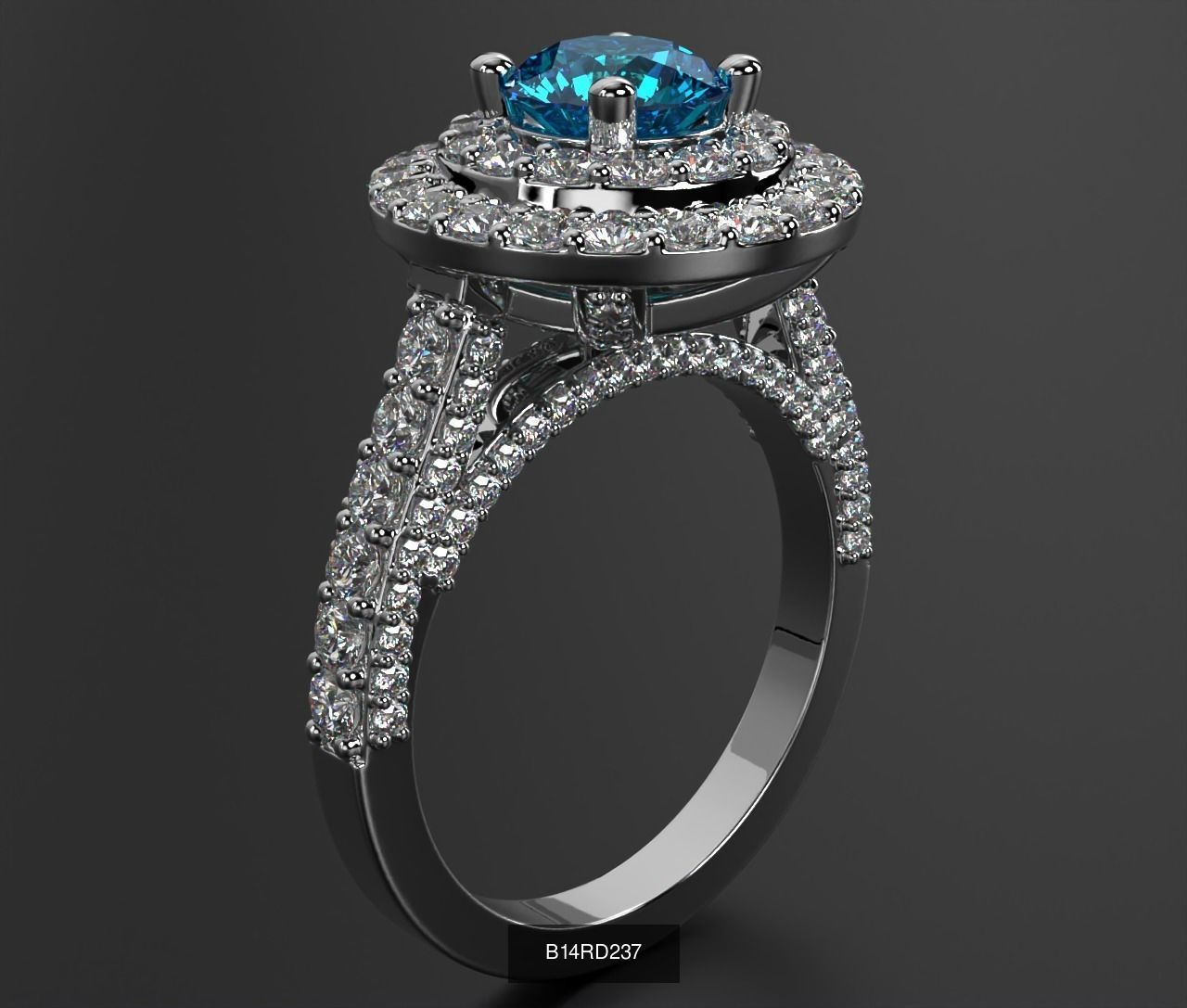 2024 B14 1-700 Engagement Rings 3D Model Collection-700 Files _169