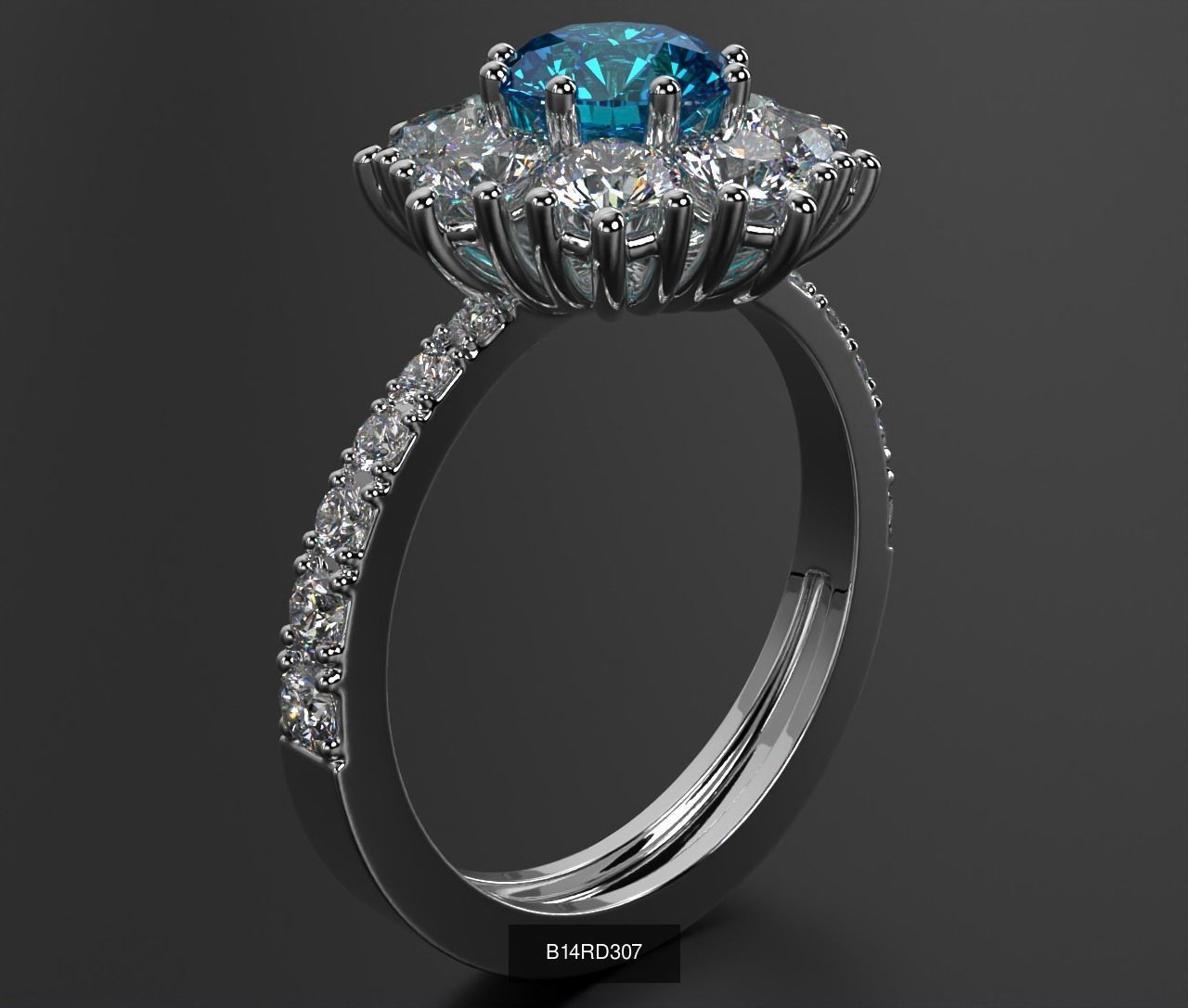 2024 B14 1-700 Engagement Rings 3D Model Collection-700 Files _60