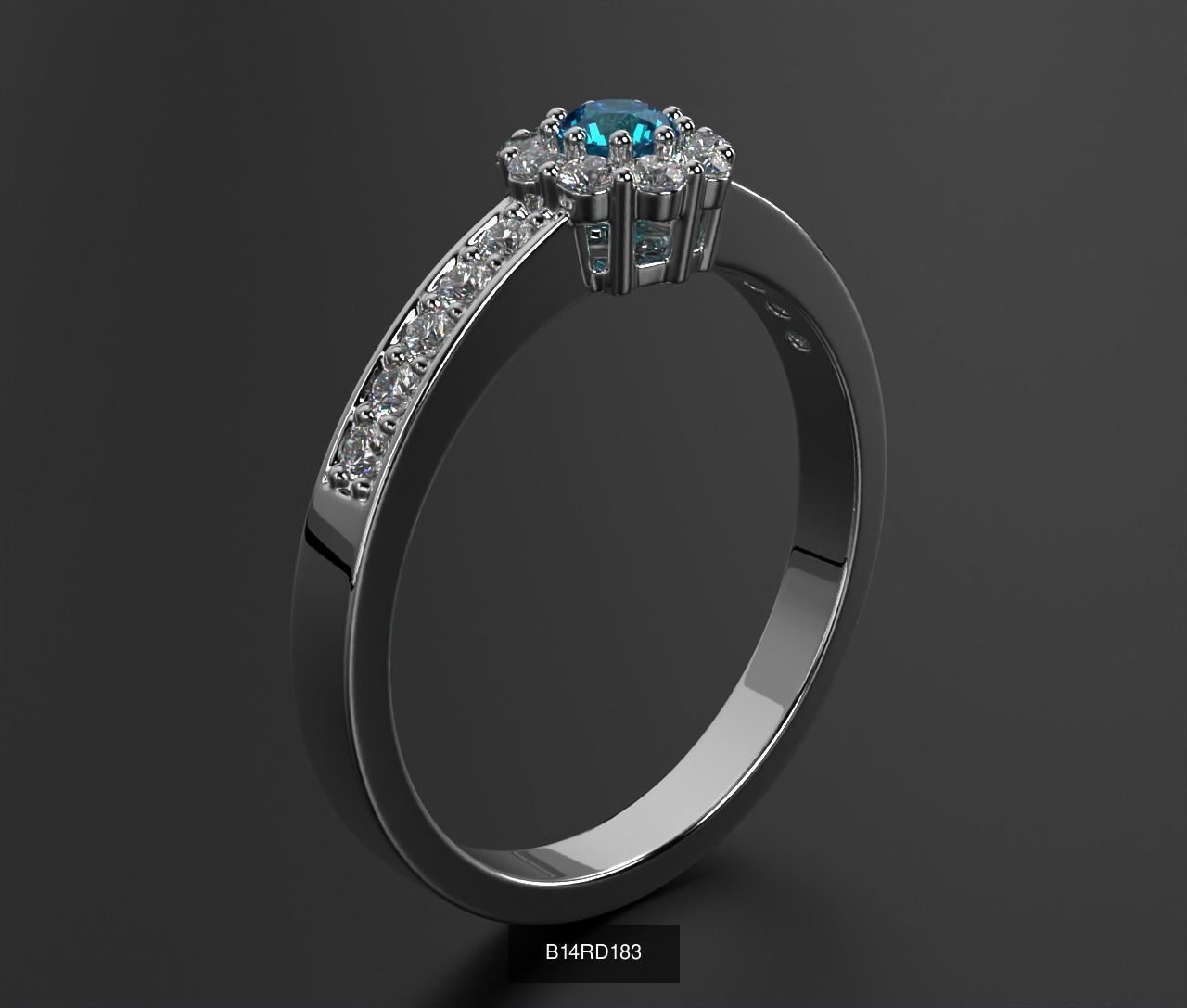 2024 B14 1-700 Engagement Rings 3D Model Collection-700 Files _223