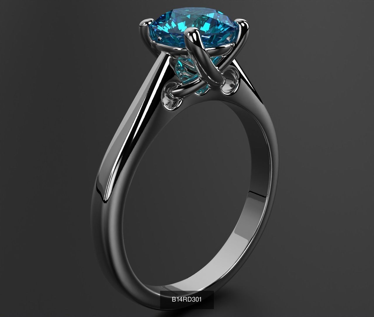 2024 B14 1-700 Engagement Rings 3D Model Collection-700 Files _78