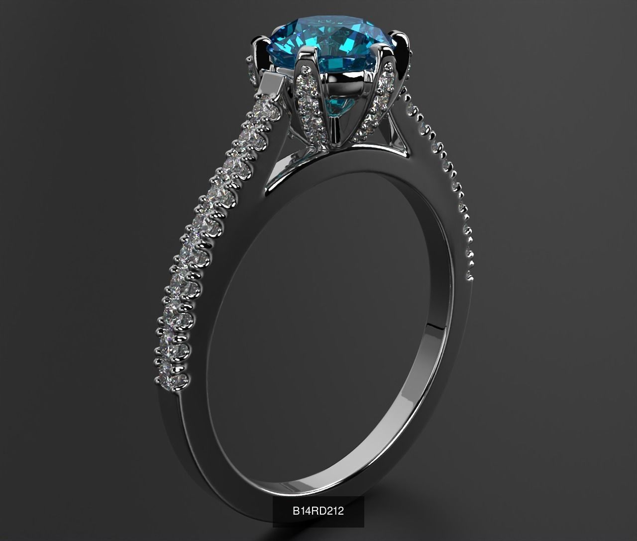 2024 B14 1-700 Engagement Rings 3D Model Collection-700 Files _194