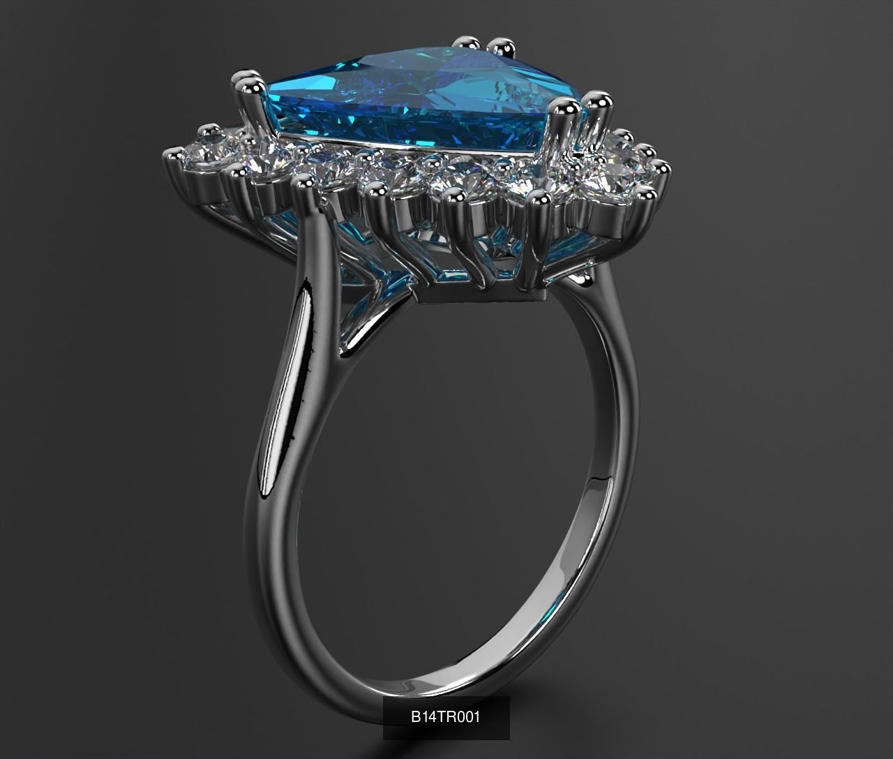 2024 B14 1-700 Engagement Rings 3D Model Collection-700 Files _36