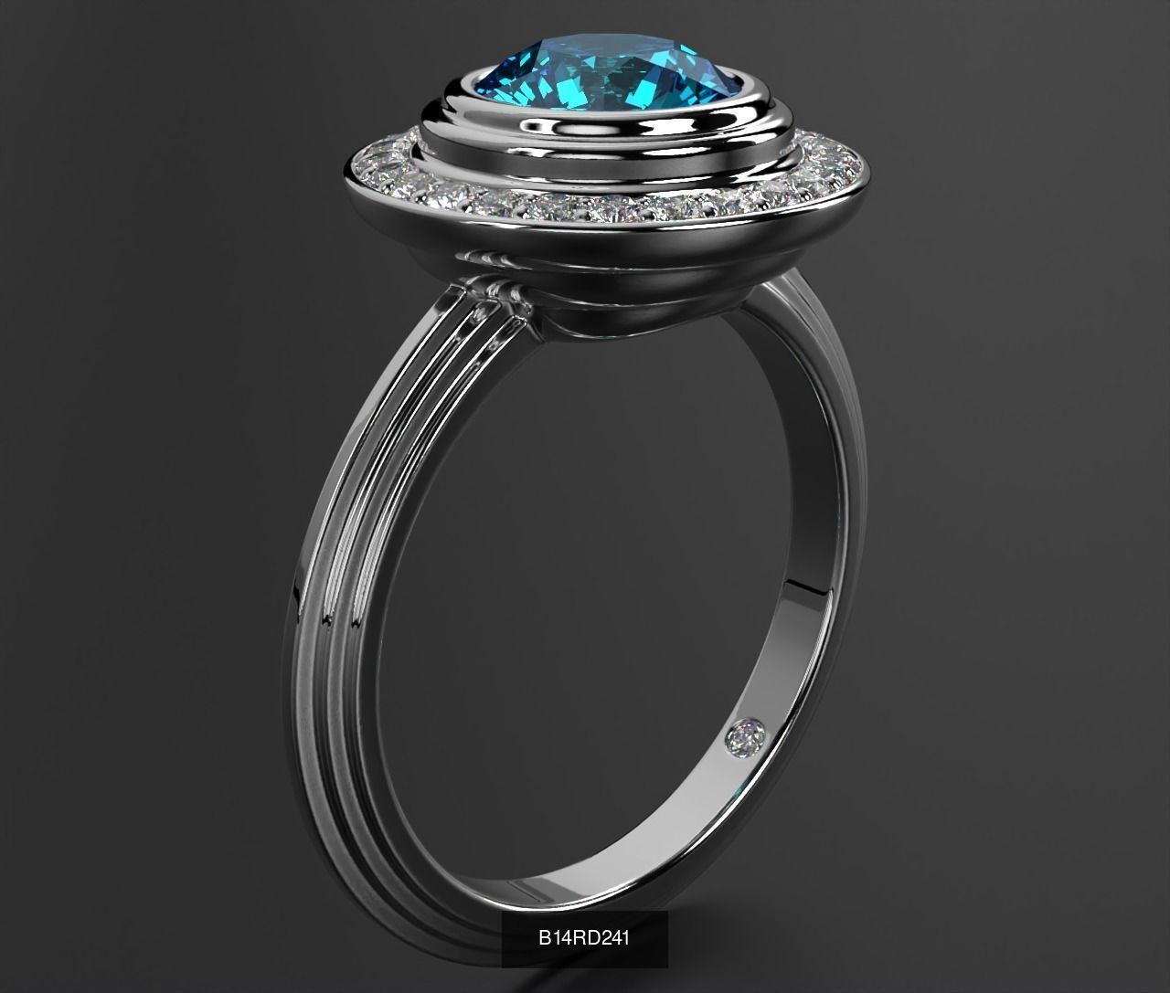 2024 B14 1-700 Engagement Rings 3D Model Collection-700 Files _165