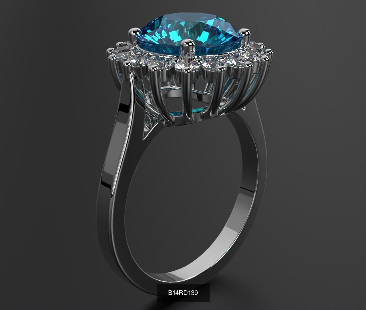 2024 B14 1-700 Engagement Rings 3D Model Collection-700 Files _267
