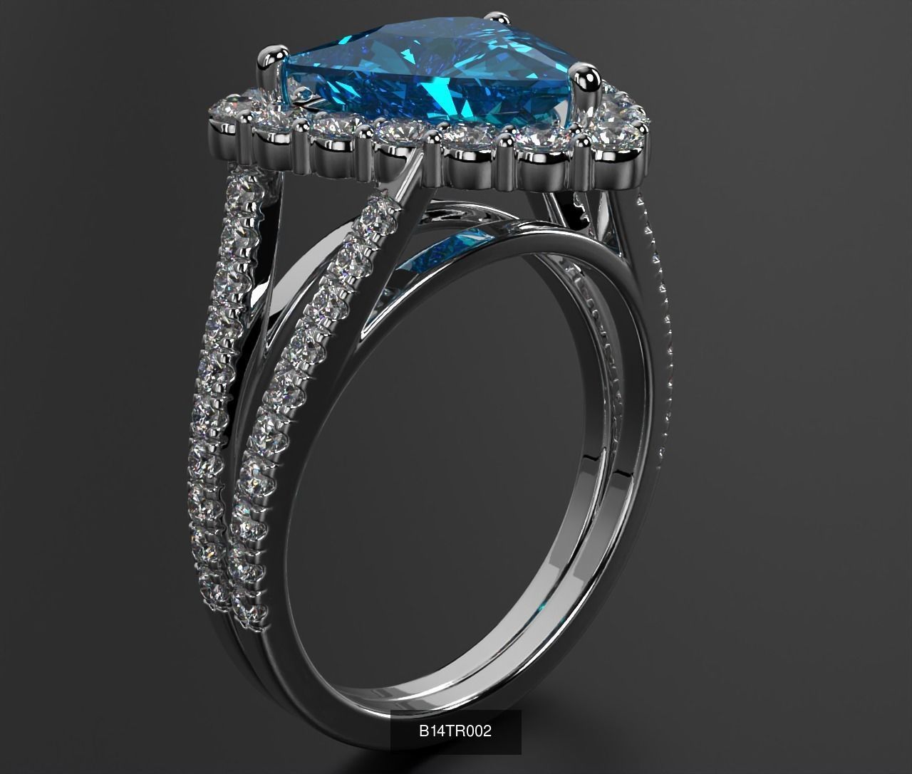 2024 B14 1-700 Engagement Rings 3D Model Collection-700 Files _33