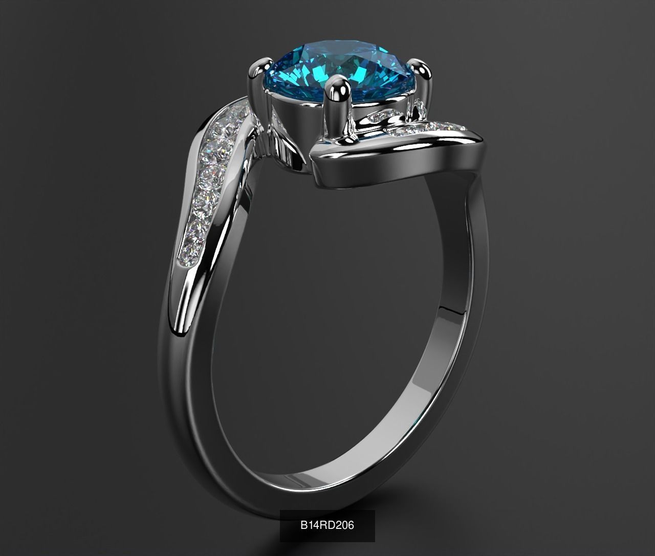 2024 B14 1-700 Engagement Rings 3D Model Collection-700 Files _200