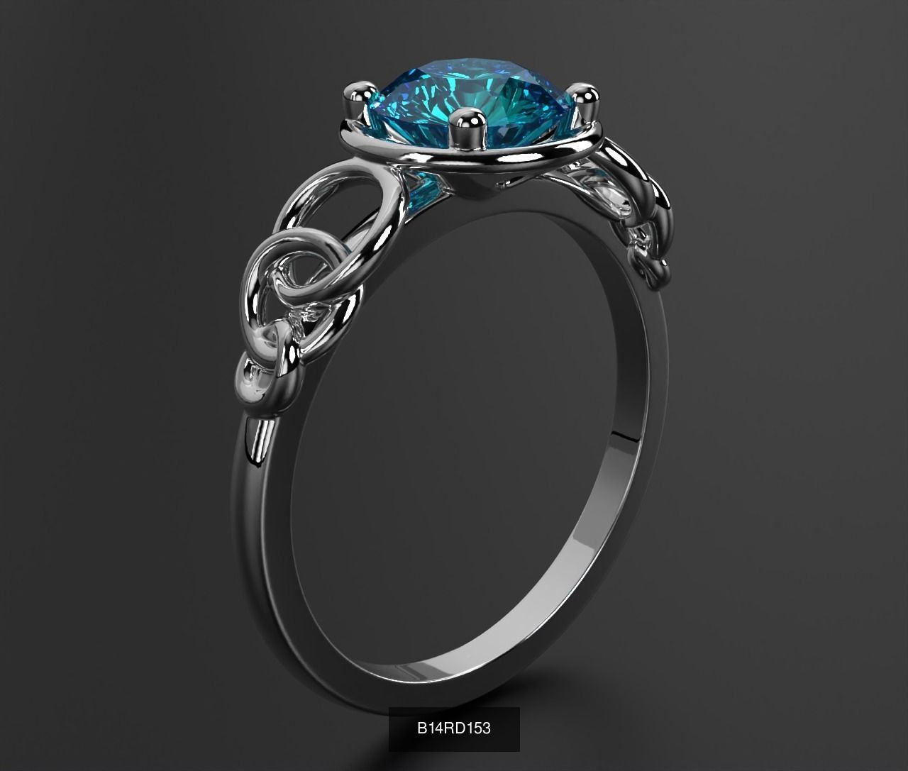 2024 B14 1-700 Engagement Rings 3D Model Collection-700 Files _253