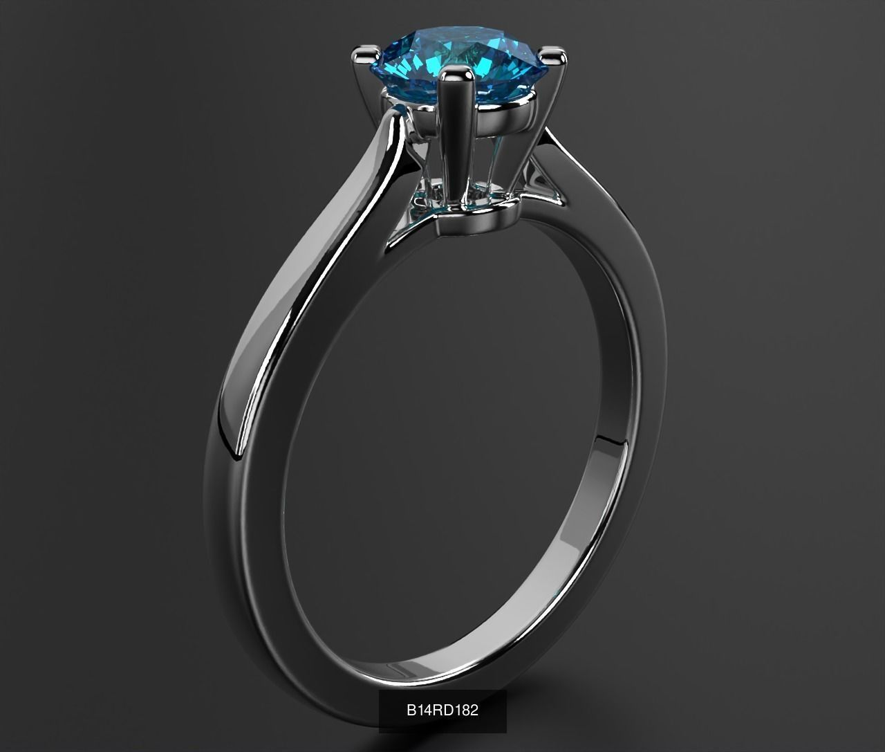 2024 B14 1-700 Engagement Rings 3D Model Collection-700 Files _224