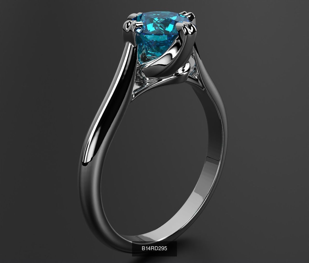 2024 B14 1-700 Engagement Rings 3D Model Collection-700 Files _96