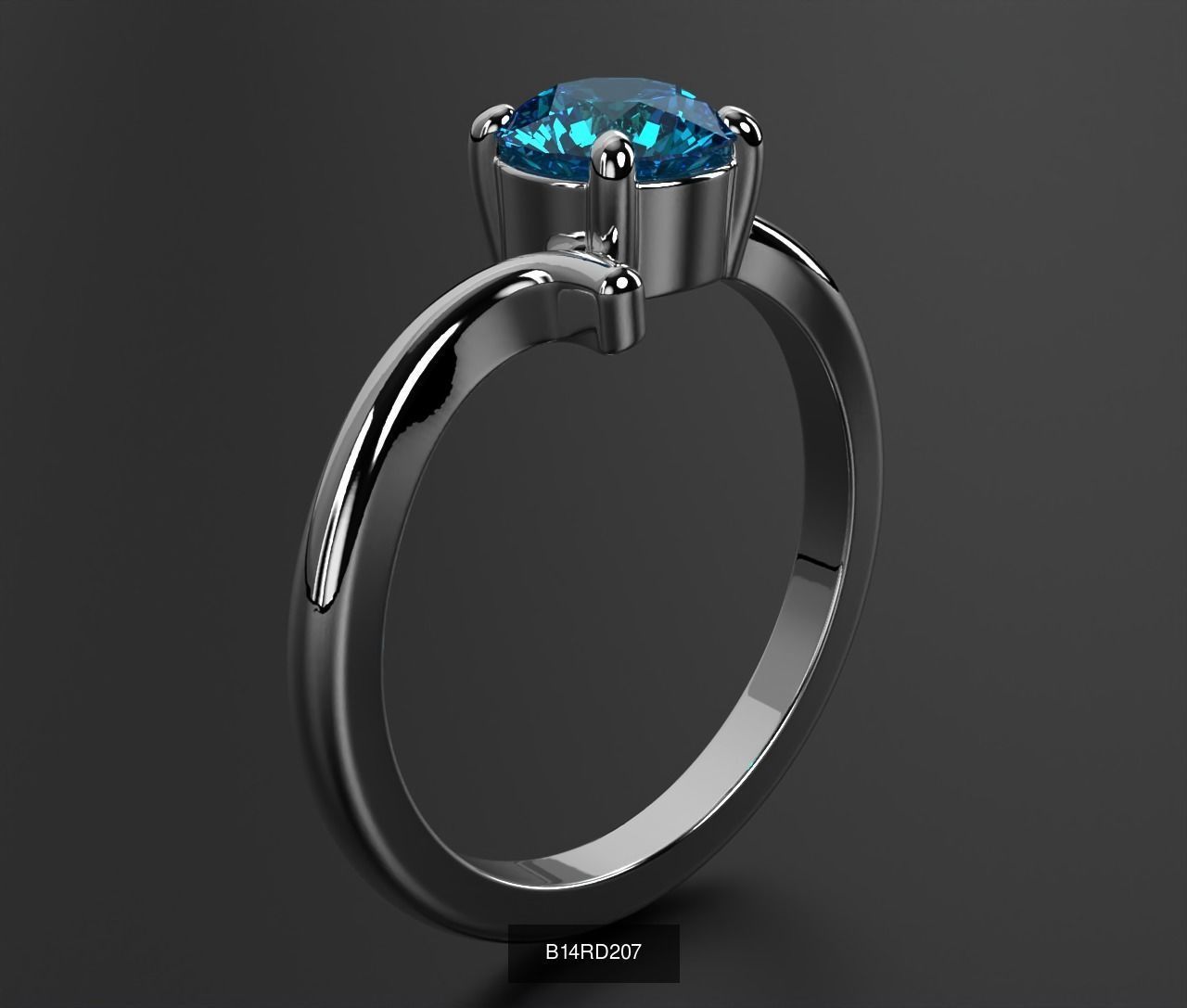 2024 B14 1-700 Engagement Rings 3D Model Collection-700 Files _199