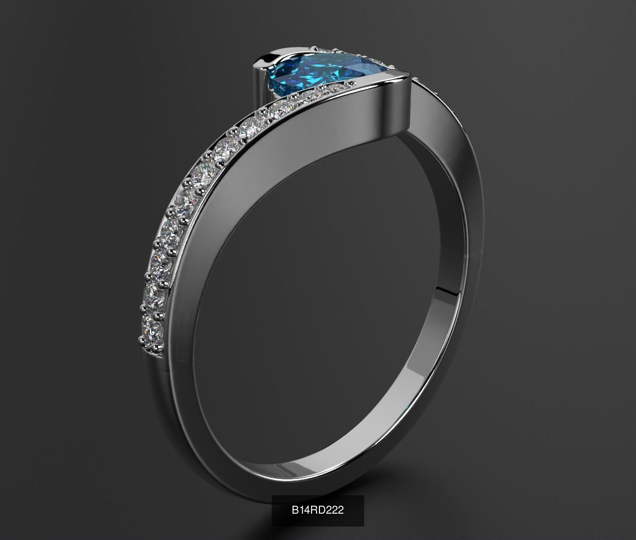 2024 B14 1-700 Engagement Rings 3D Model Collection-700 Files _184