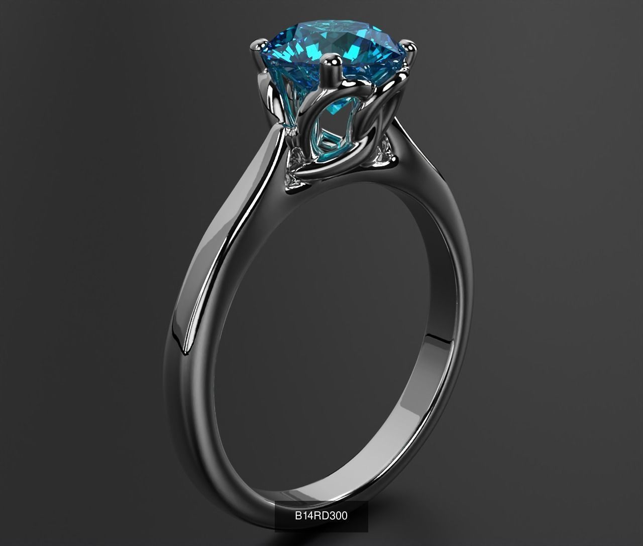 2024 B14 1-700 Engagement Rings 3D Model Collection-700 Files _81