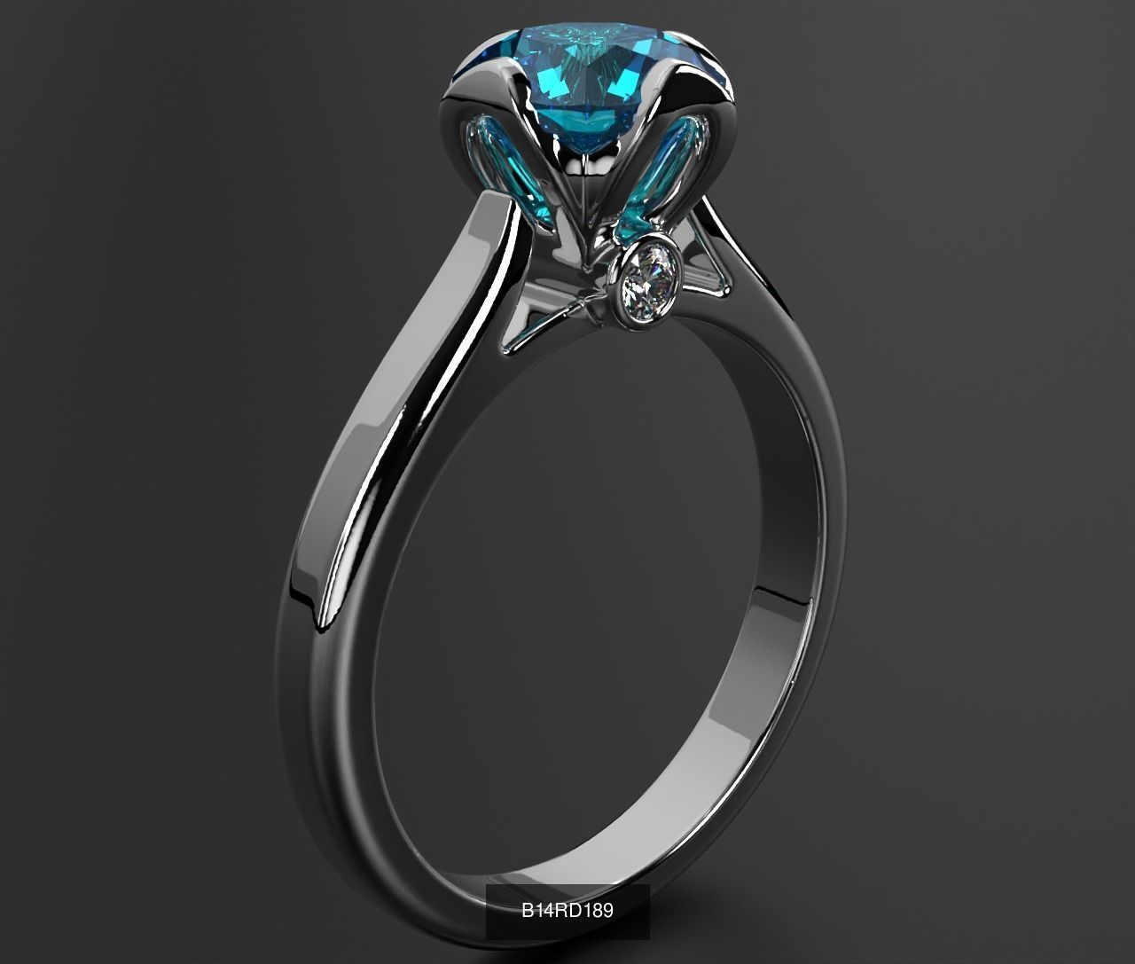 2024 B14 1-700 Engagement Rings 3D Model Collection-700 Files _217