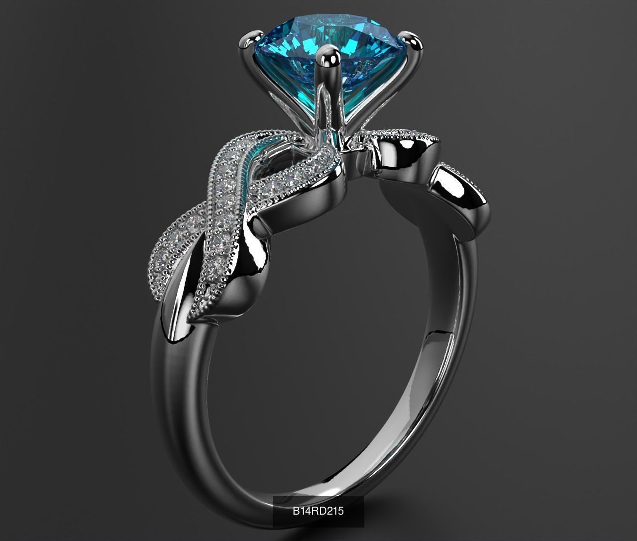 2024 B14 1-700 Engagement Rings 3D Model Collection-700 Files _191