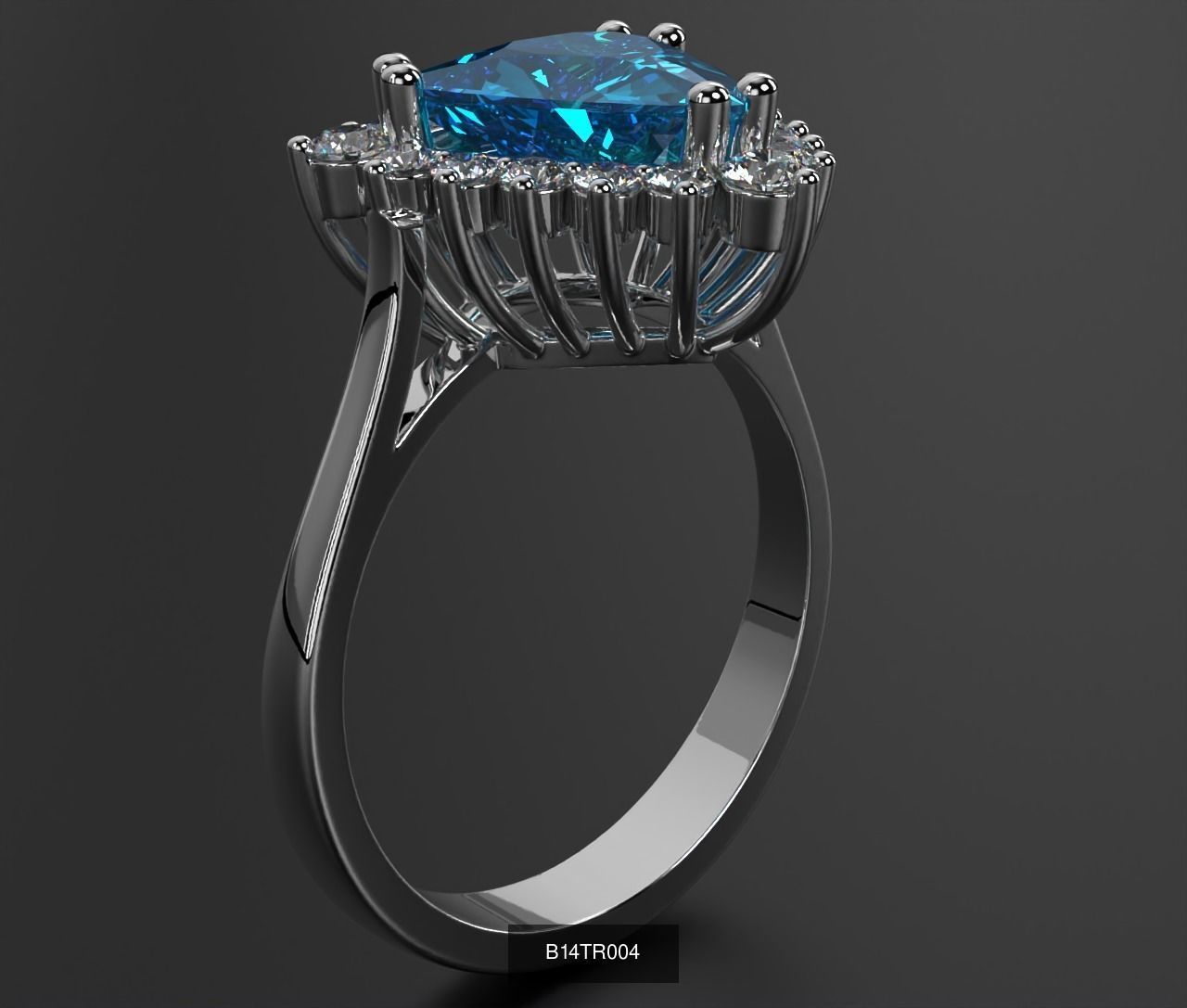 2024 B14 1-700 Engagement Rings 3D Model Collection-700 Files _27