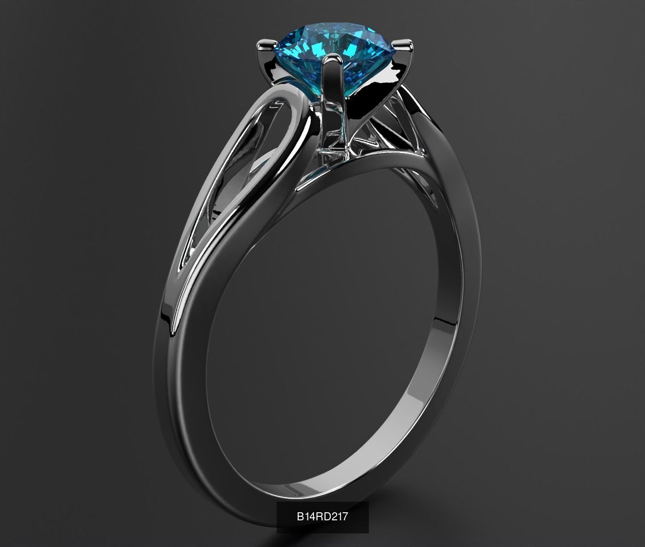 2024 B14 1-700 Engagement Rings 3D Model Collection-700 Files _189