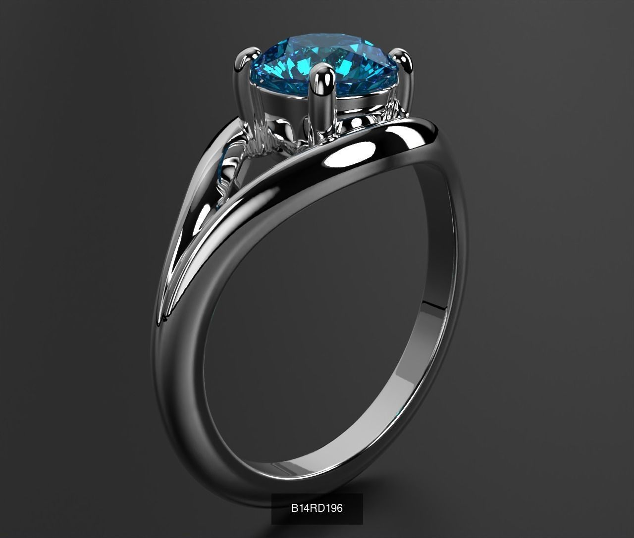2024 B14 1-700 Engagement Rings 3D Model Collection-700 Files _210