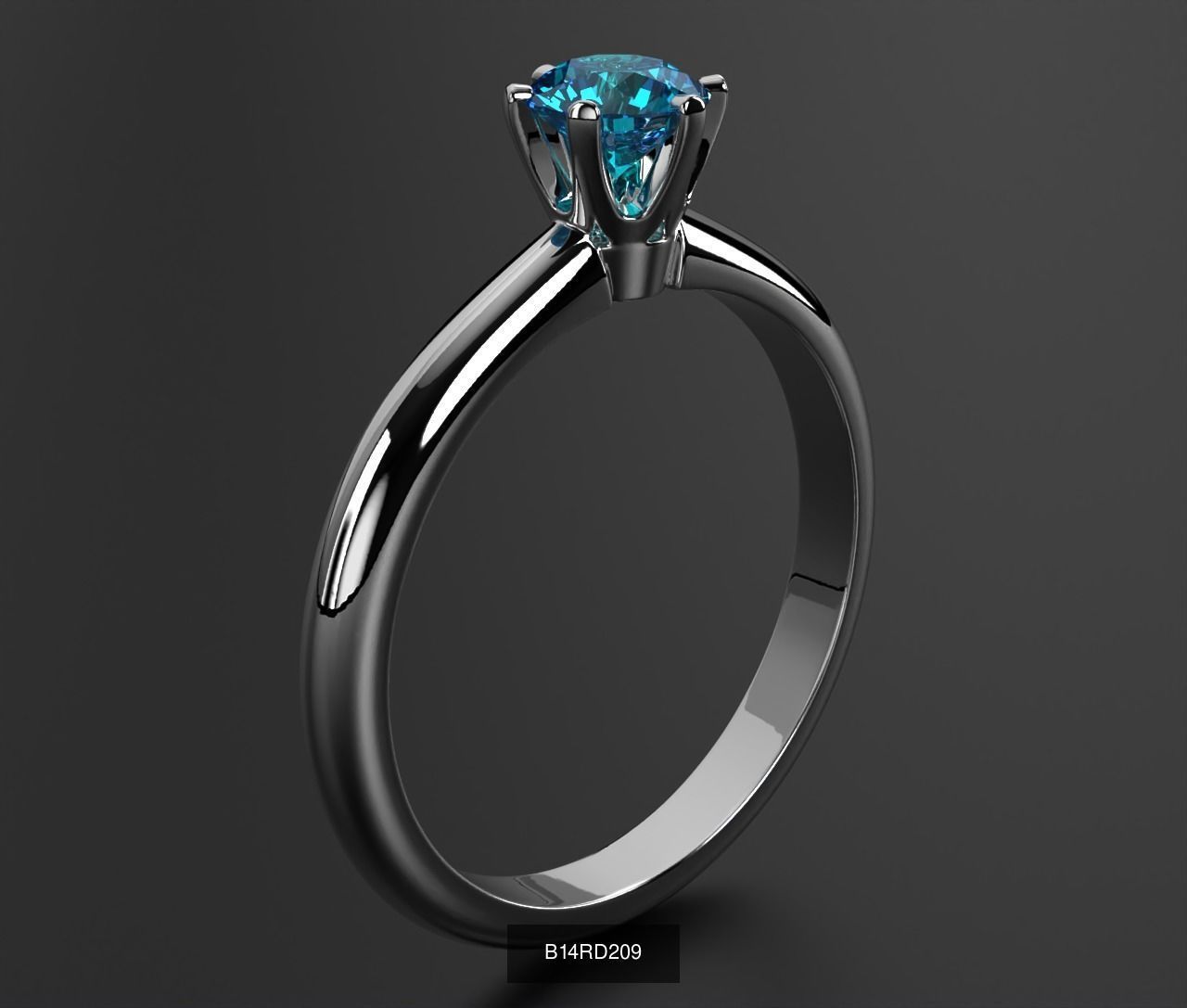 2024 B14 1-700 Engagement Rings 3D Model Collection-700 Files _197