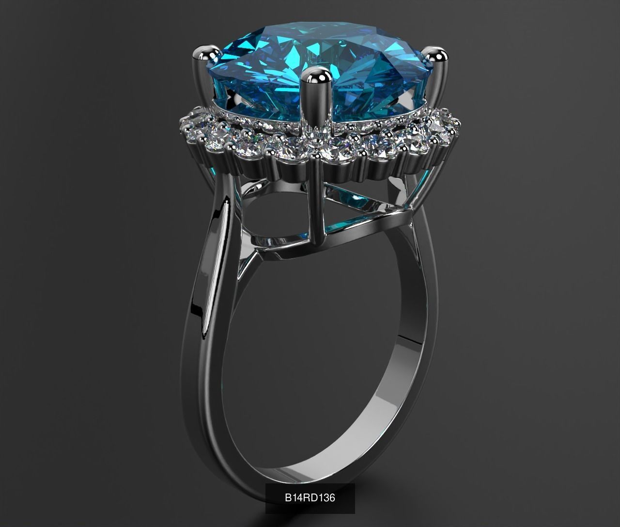 2024 B14 1-700 Engagement Rings 3D Model Collection-700 Files _270