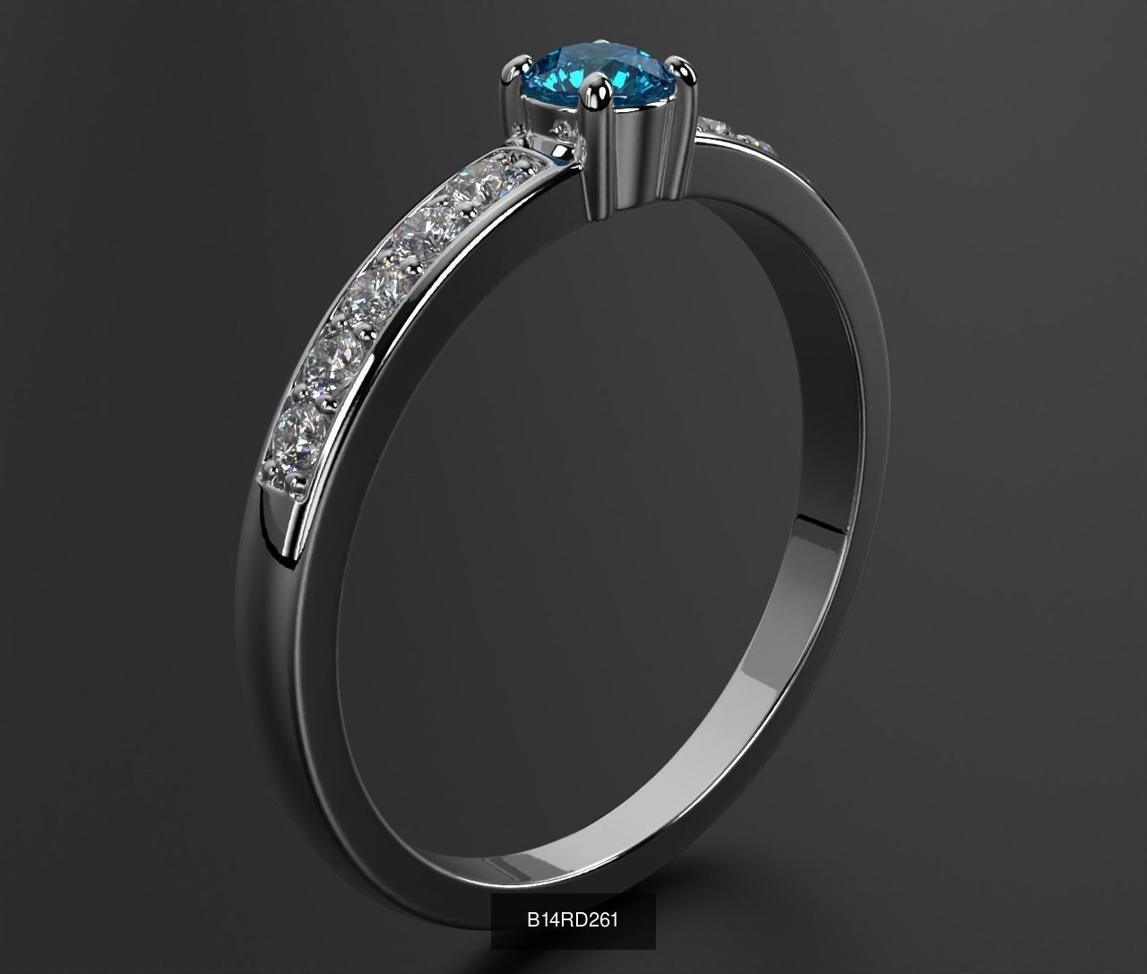 2024 B14 1-700 Engagement Rings 3D Model Collection-700 Files _145