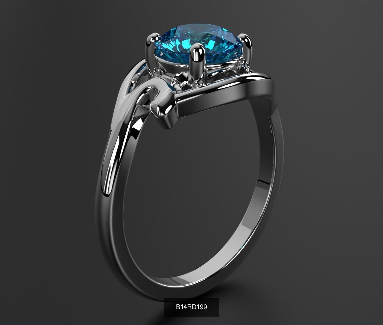 2024 B14 1-700 Engagement Rings 3D Model Collection-700 Files _207