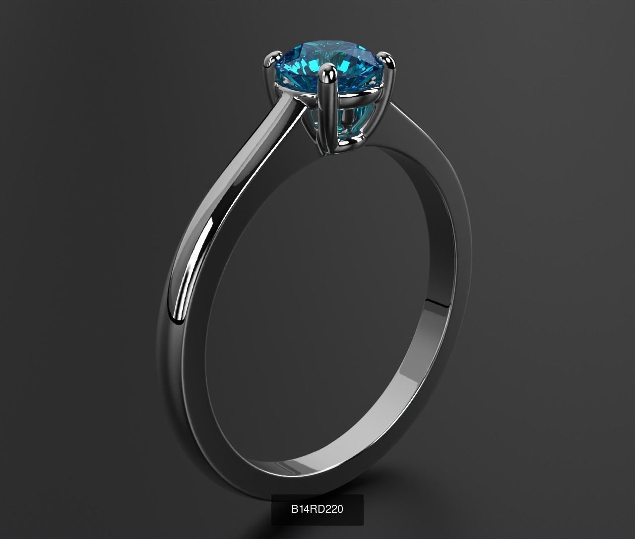 2024 B14 1-700 Engagement Rings 3D Model Collection-700 Files _186