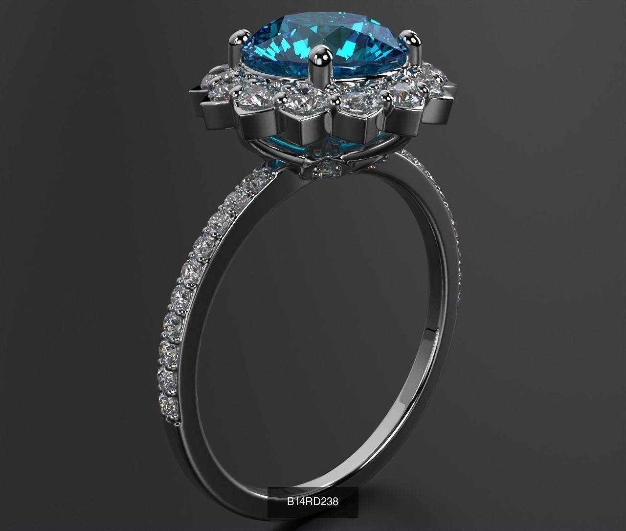 2024 B14 1-700 Engagement Rings 3D Model Collection-700 Files _168