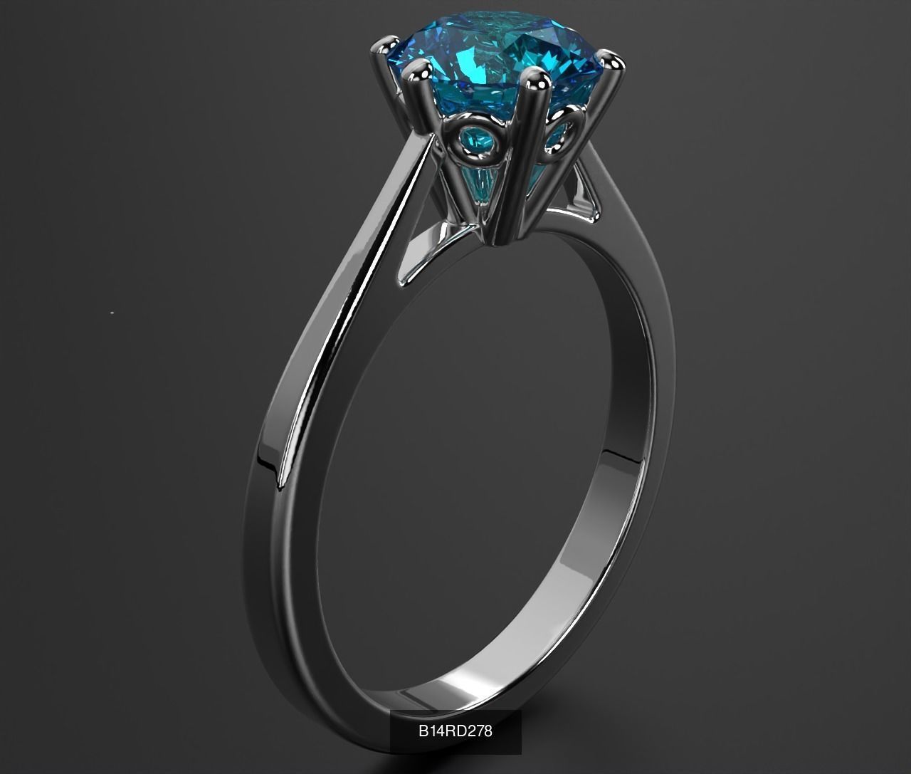 2024 B14 1-700 Engagement Rings 3D Model Collection-700 Files _128