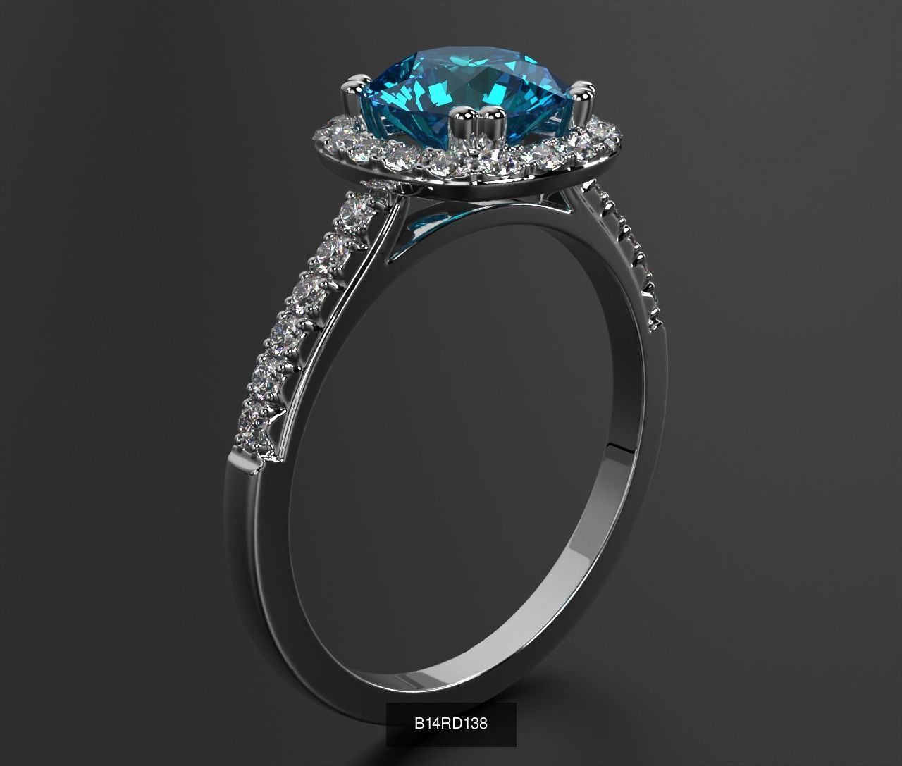 2024 B14 1-700 Engagement Rings 3D Model Collection-700 Files _268
