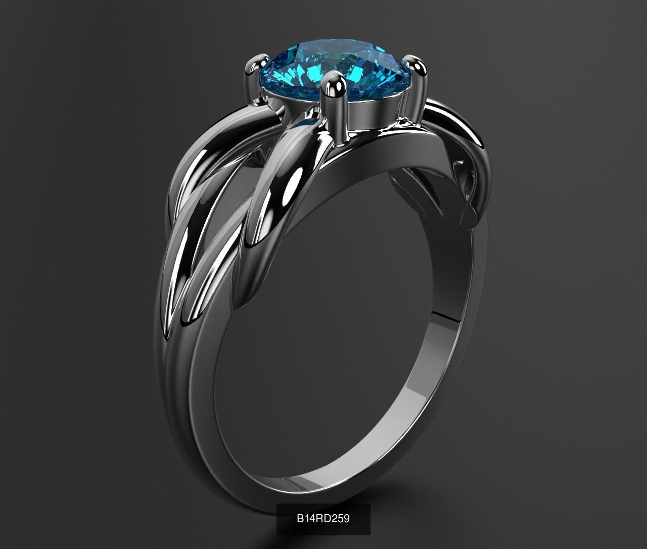 2024 B14 1-700 Engagement Rings 3D Model Collection-700 Files _147