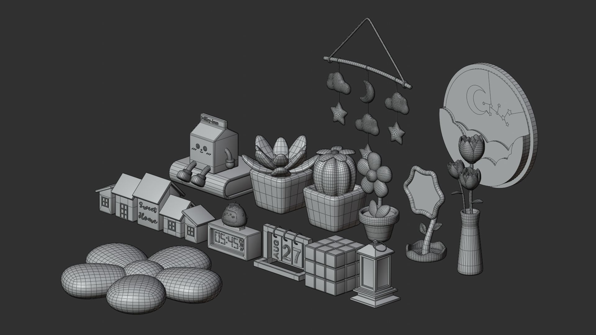 Room Decor Collection 3D model_14