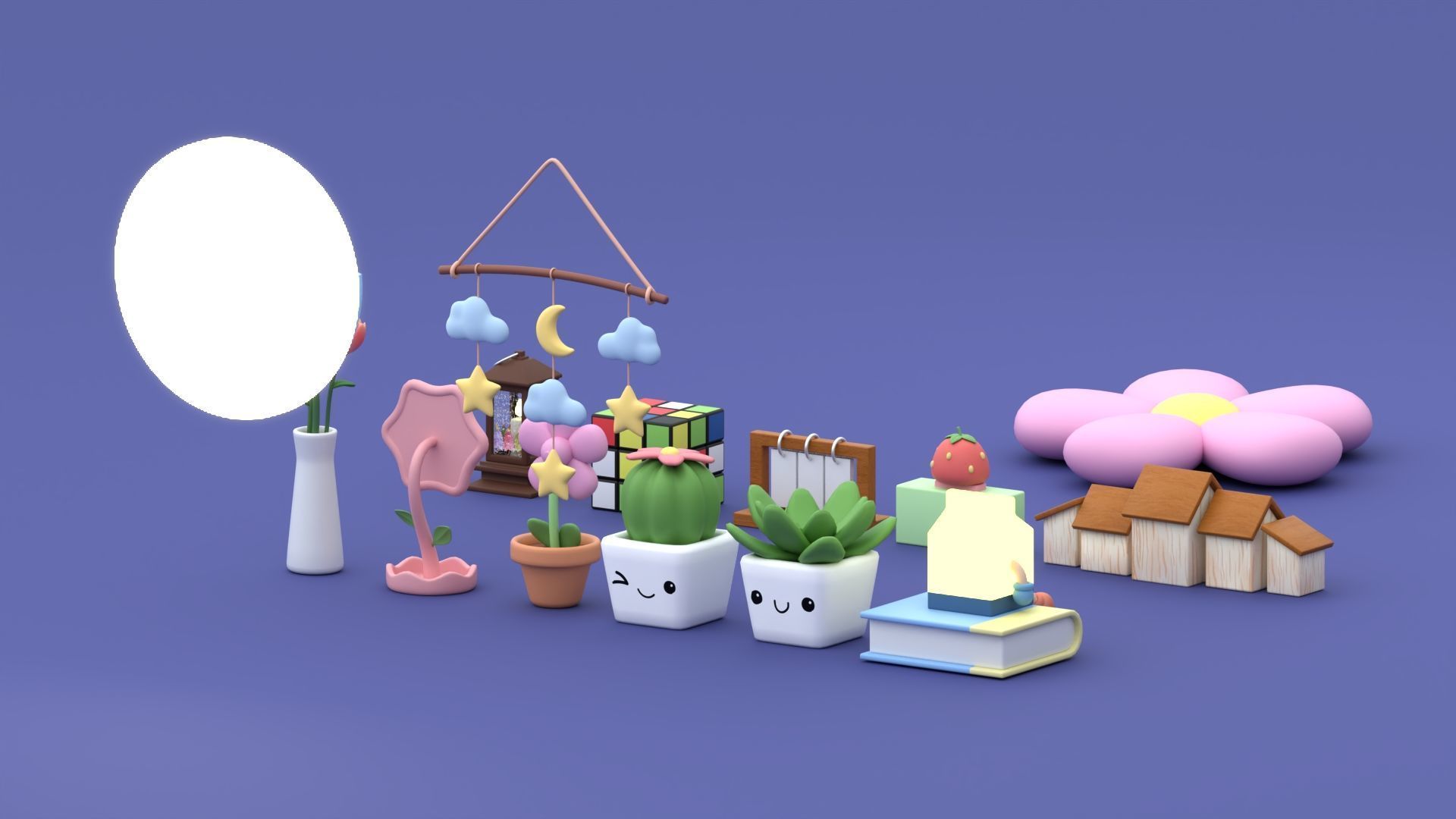 Room Decor Collection 3D model_8