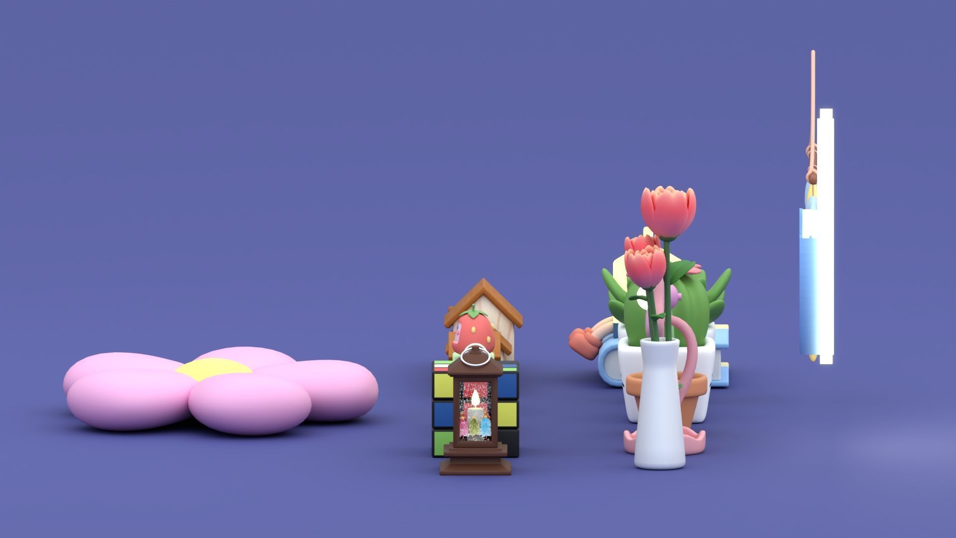 Room Decor Collection 3D model_5