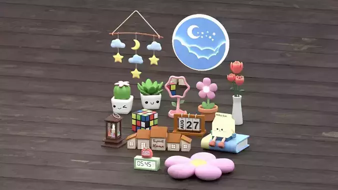 Room Decor Collection 3D model