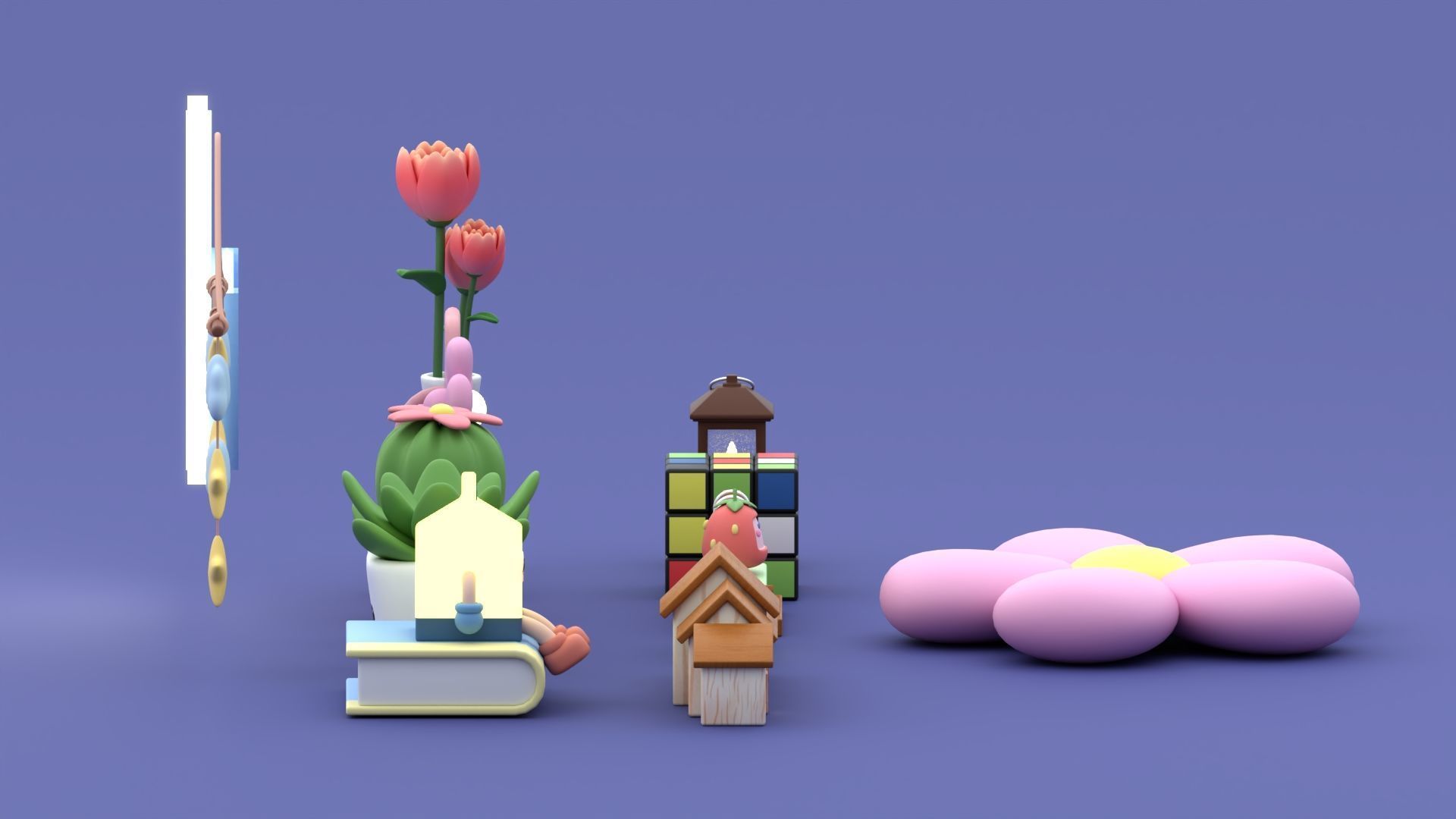 Room Decor Collection 3D model_6