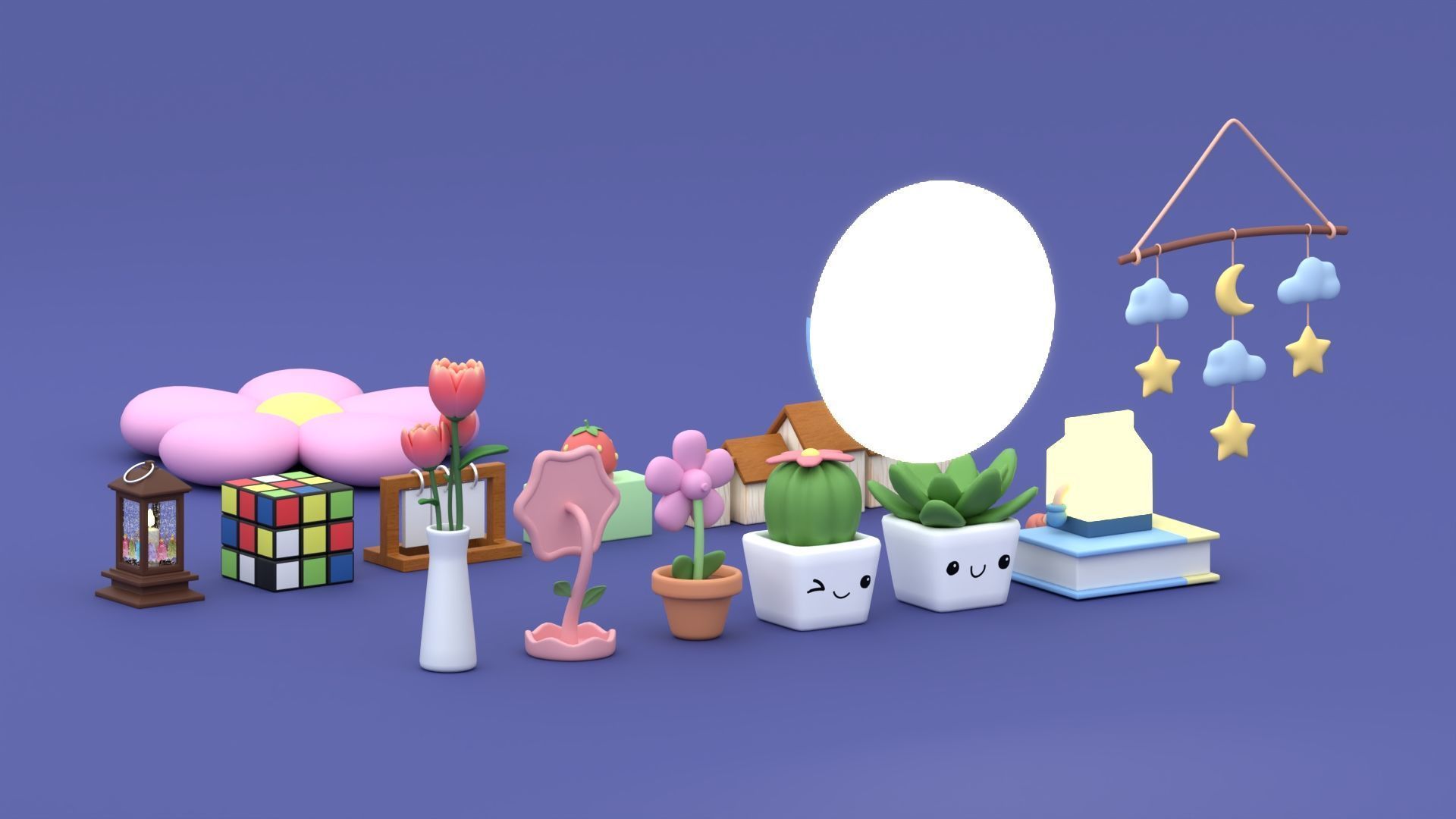 Room Decor Collection 3D model_7