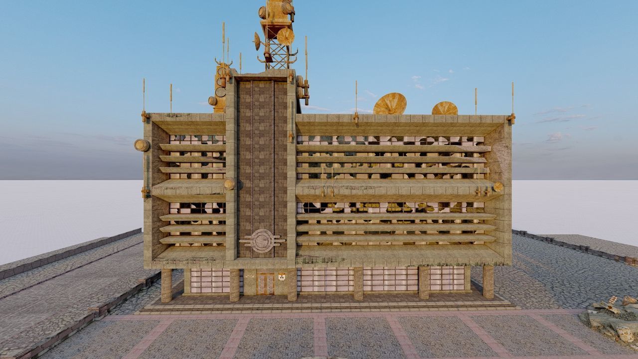 old house-Old Abandoned House 3D model_1