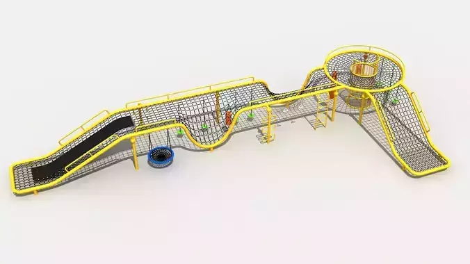 Climbing net combination