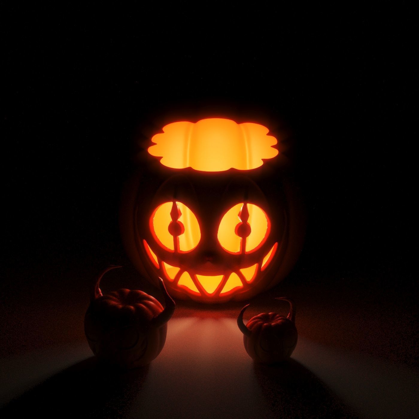 PUMPKIN ALASTOR 3D print model_3